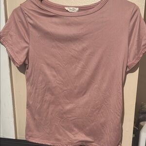Olivia Rae Dusty Pink Short Sleeve Tee
